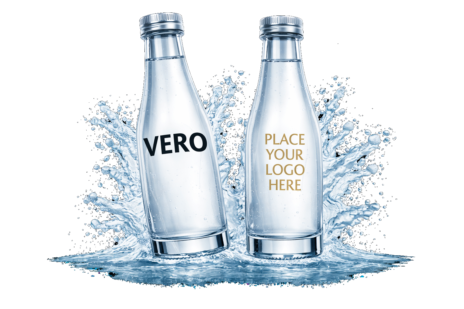 VERO glass bottle